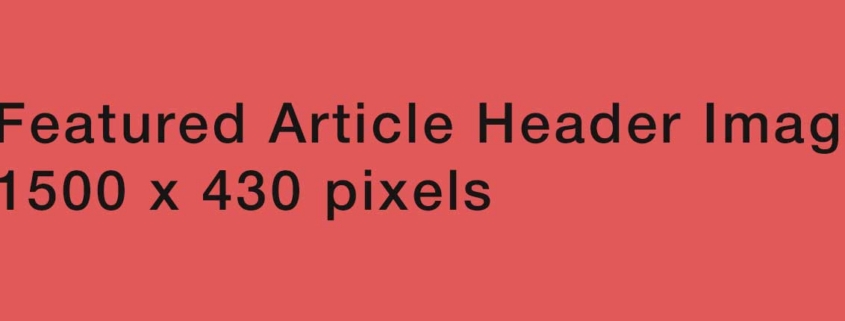 Red article header placeholder with text